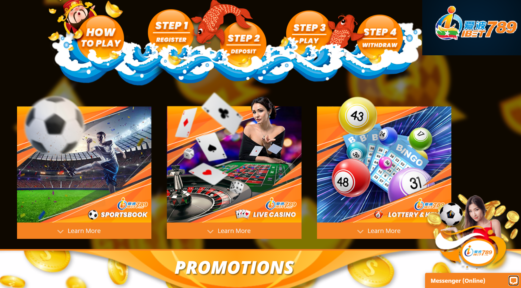 IBet789 casino games and software